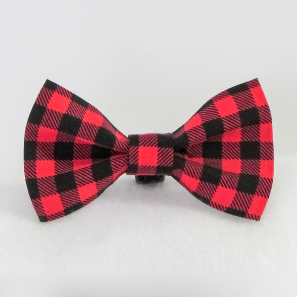 Buffalo Green and Red Bow Tie