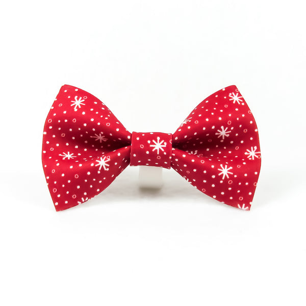 Red Snowflakes Bow Tie