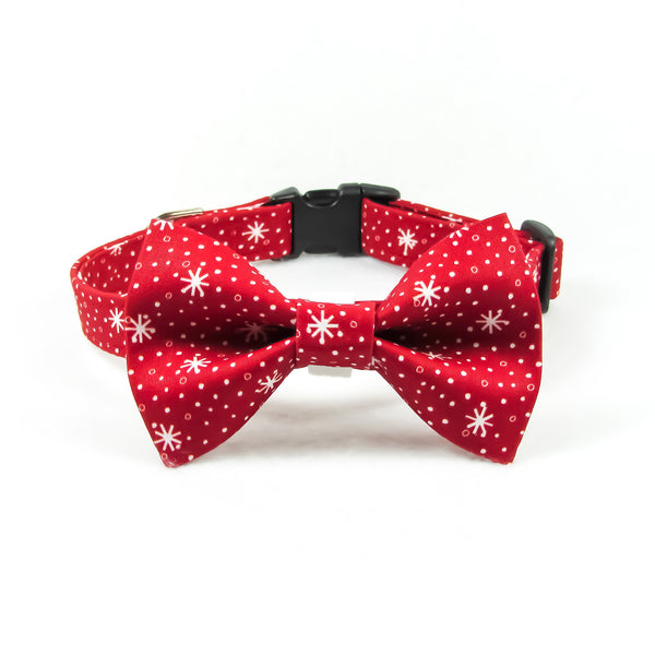 Red Snowflakes Bow Tie